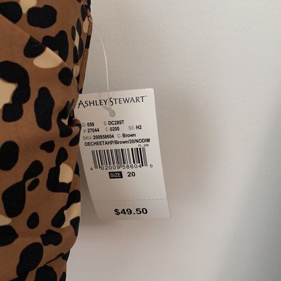 Ashley Stewart nwt leopard bathing suit top size 20 - Picture 4 of 6